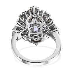 Premium Tanzanite Ring In Vermeil YG And Platinum Over Sterling Silver 1.65 Ctw 18 Premium Tanzanite Ring In Vermeil YG And Platinum Over Sterling Silver 1.65 Ctw -Jewelry store 7534184 7