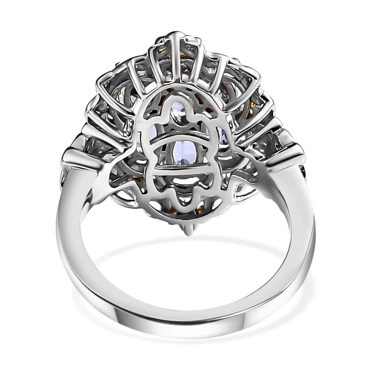 Premium Tanzanite Ring In Vermeil YG And Platinum Over Sterling Silver 1.65 Ctw 10 Premium Tanzanite Ring In Vermeil YG And Platinum Over Sterling Silver 1.65 Ctw - Image 8