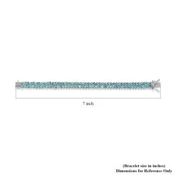 Madagascar Paraiba Apatite 2 Row Bracelet In Platinum Over Sterling Silver (6.50 In) 12.85 Ctw 11 Madagascar Paraiba Apatite 2 Row Bracelet In Platinum Over Sterling Silver (6.50 In) 12.85 Ctw -Jewelry store 7535905 4