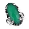 Artisan Crafted Verde Onyx Ring In Sterling Silver 14.65 Ctw -Jewelry store 7536137