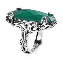 Artisan Crafted Verde Onyx Ring In Sterling Silver 14.65 Ctw -Jewelry store 7536137 3