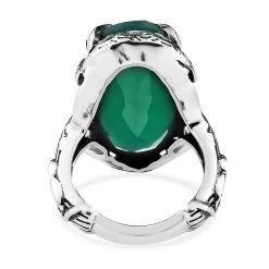 Artisan Crafted Verde Onyx Ring In Sterling Silver 14.65 Ctw -Jewelry store 7536137 4