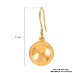 Ankur Treasure Chest 24K Yellow Gold Electroform Beads Dangle Earrings 4.50 Grams -Jewelry store 7536167 4