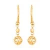 24K Yellow Gold Electroform Drop Earrings 2 Grams -Jewelry store 7536639