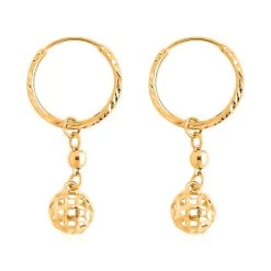24K Yellow Gold Electroform Drop Earrings 2 Grams 10 24K Yellow Gold Electroform Drop Earrings 2 Grams -Jewelry store 7536639 3