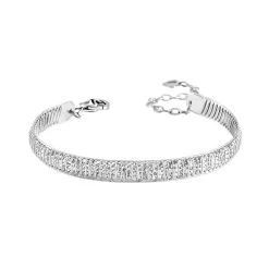 950 Platinum Diamond Cut Textured Bangle Bracelet 9.70 Grams