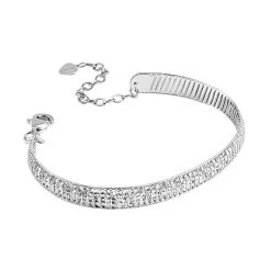 950 Platinum Diamond Cut Textured Bangle Bracelet 9.70 Grams -Jewelry store 7537060 2