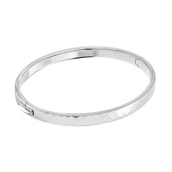 950 Platinum Diamond Cut Bangle Bracelet (8.0 In) 26 Grams -Jewelry store 7537090 3