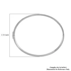 950 Platinum Diamond Cut Bangle Bracelet (8.0 In) 26 Grams -Jewelry store 7537090 4