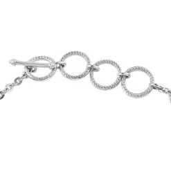 Norwegian Thulite Toggle Clasp Bracelet In Stainless Steel (6.50 In) 11.00 Ctw , Tarnish-Free, Waterproof, Sweat Proof Jewelry -Jewelry store 7543219 3