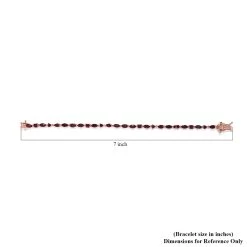 Premium Anthill Garnet Bracelet In Vermeil RG Over Sterling Silver (6.50 In) 6.85 Ctw 11 Premium Anthill Garnet Bracelet In Vermeil RG Over Sterling Silver (6.50 In) 6.85 Ctw -Jewelry store 7543255 4