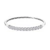 Moissanite Bangle Bracelet In Platinum Over Sterling Silver (7.25 In) 5.60 Ctw -Jewelry store 7544545 1