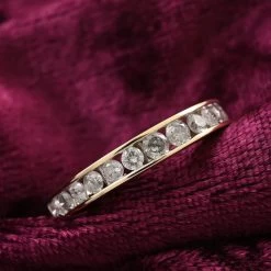 NY Closeout 10K Yellow Gold Diamond (I2) Ring (2.1 G) 1.00 Ctw -Jewelry store 7546840 1