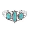 Santa Fe Style Kingman Turquoise Cuff Bracelet In Sterling Silver (6.50 In) 22.50 Ctw 1 Santa Fe Style Kingman Turquoise Cuff Bracelet In Sterling Silver (6.50 In) 22.50 Ctw -Jewelry store 7547722