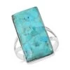 Santa Fe Style Kingman Turquoise Ring In Sterling Silver 10.50 Ctw 1 Santa Fe Style Kingman Turquoise Ring In Sterling Silver 10.50 Ctw -Jewelry store 7548390