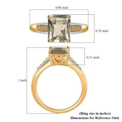 Iliana 18K Yellow Gold Radiant Cut AAA Turkizite, SI Natural Yellow And White Diamond Ring 4.15 Grams 4.10 Ctw 13 Iliana 18K Yellow Gold Radiant Cut AAA Turkizite, SI Natural Yellow And White Diamond Ring 4.15 Grams 4.10 Ctw -Jewelry store 7548920 5