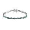 Grandidierite Tennis Bracelet In Platinum Over Sterling Silver (8.00 In) 9.00 Ctw -Jewelry store 7550998