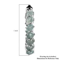 Tanzanite Inside Out Hoop Earrings In Platinum Over Sterling Silver 4.00 Ctw -Jewelry store 7551068 4