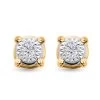 10K Yellow Gold Diamond Stud Earrings 0.15 Ctw 2 10K Yellow Gold Diamond Stud Earrings 0.15 Ctw -Jewelry store 7552564