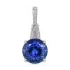 TLV Rhapsody 950 Platinum AAAA Tanzanite, Diamond (E-F, VS) Pendant 3.00 Ctw