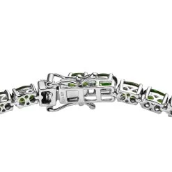 Chrome Diopside Tennis Bracelet In Platinum Over Sterling Silver (6.50 In) 11.10 Ctw -Jewelry store 7554925 3
