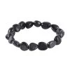 Shungite Tumbled Beaded Stretch Bracelet 85.00 Ctw -Jewelry store 7555009