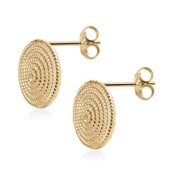 Luxoro 10K Yellow Gold Rope Chain Texture Earrings 1.80 Grams 8 Luxoro 10K Yellow Gold Rope Chain Texture Earrings 1.80 Grams -Jewelry store 7555066 2