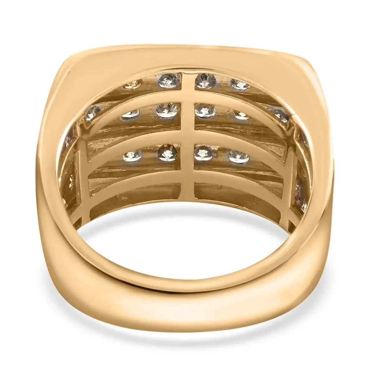 Diamond Mens Ring,10K Yellow Gold Ring, Gold Mens Ring, Gold Ring For Him, Deco Mens Ring 8.50 Grams 3.00 Ctw 8 Diamond Mens Ring,10K Yellow Gold Ring, Gold Mens Ring, Gold Ring For Him, Deco Mens Ring 8.50 Grams 3.00 Ctw - Image 6