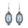 Artisan Crafted Larimar And Orissa Rhodolite Garnet Lever Back Earrings In Sterling Silver 8.60 Ctw 1 Artisan Crafted Larimar And Orissa Rhodolite Garnet Lever Back Earrings In Sterling Silver 8.60 Ctw -Jewelry store 7557500
