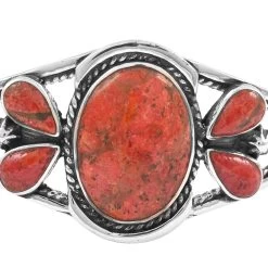 Santa Fe Style Plum Coral Bracelet In Sterling Silver (6.50 In) 14.50 Ctw 8 Santa Fe Style Plum Coral Bracelet In Sterling Silver (6.50 In) 14.50 Ctw -Jewelry store 7559497 2