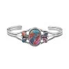 Santa Fe Style Multi Gemstone Bracelet In Sterling Silver (6.50 In) 14.50 Ctw