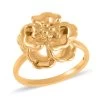 24K Yellow Gold Electroform Floral Ring 2 Grams 2 24K Yellow Gold Electroform Floral Ring 2 Grams -Jewelry store 7559604