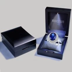 Certified And Appraised Rhapsody 950 Platinum AAAA Tanzanite And E-F VS Diamond Double Halo Ring 8.90 Grams 8.00 Ctw -Jewelry store 7559830 6