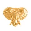 24K Yellow Gold Electroform Elephant Head Pendant 1.50 Grams 2 24K Yellow Gold Electroform Elephant Head Pendant 1.50 Grams -Jewelry store 7561460