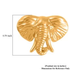 24K Yellow Gold Electroform Elephant Head Pendant 1.50 Grams -Jewelry store 7561460 5