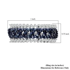 White And Blue Diamond Ring In Platinum Over Sterling Silver 0.50 Ctw 13 White And Blue Diamond Ring In Platinum Over Sterling Silver 0.50 Ctw -Jewelry store 7561923 5