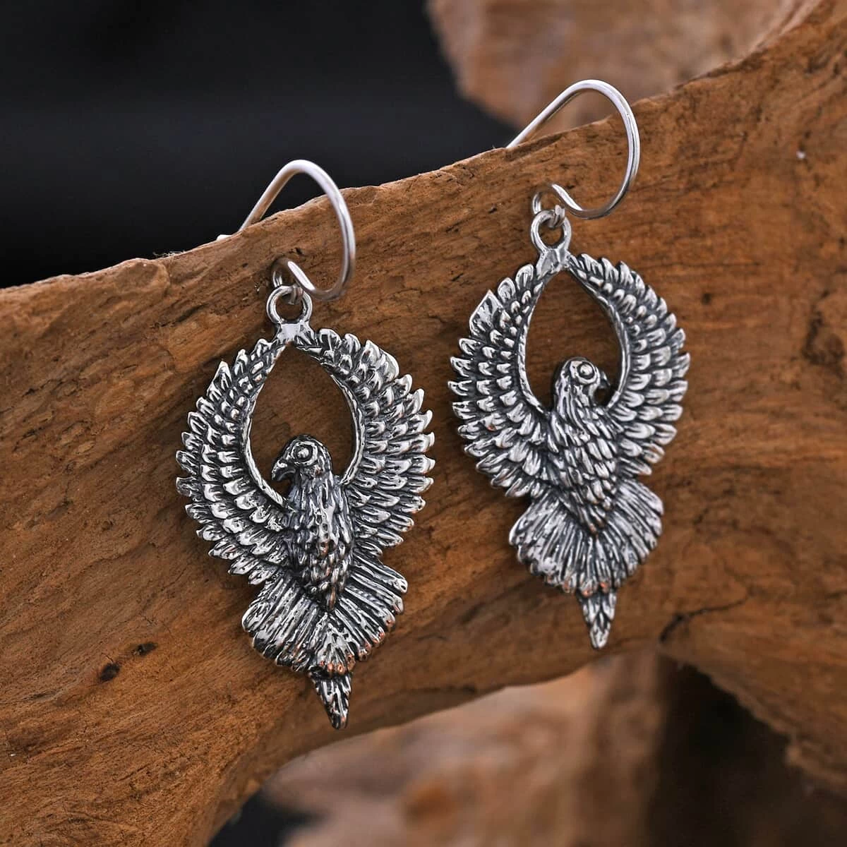 TLV Bali Legacy Sterling Silver Eagle Earrings (12.15 G) 4 TLV Bali Legacy Sterling Silver Eagle Earrings (12.15 G) - Image 2