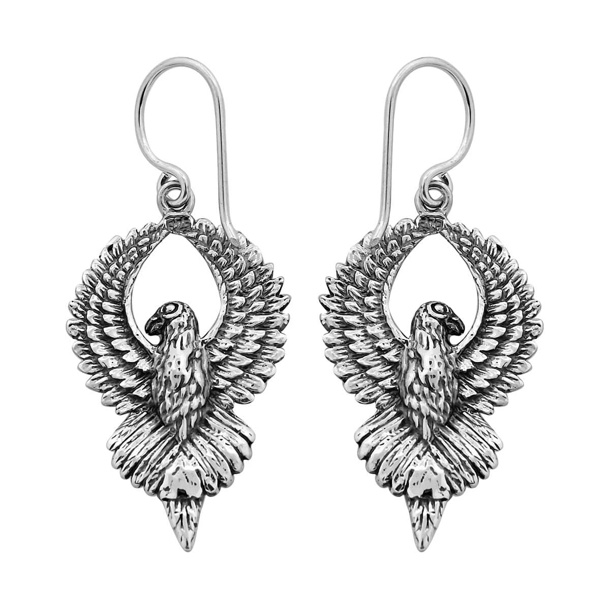TLV Bali Legacy Sterling Silver Eagle Earrings (12.15 G) 6 TLV Bali Legacy Sterling Silver Eagle Earrings (12.15 G) - Image 4