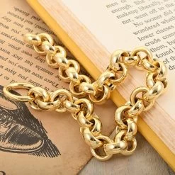 Modena Italian 10K Yellow Gold 10mm Grandissimo Bello Rolo Bracelet (7.50 In) 11.15 Grams -Jewelry store 7562807 1