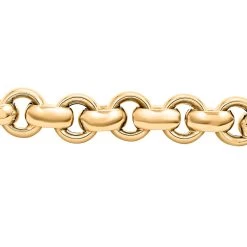 Modena Italian 10K Yellow Gold 10mm Grandissimo Bello Rolo Bracelet (7.50 In) 11.15 Grams -Jewelry store 7562807 2
