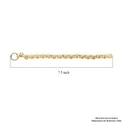 Modena Italian 10K Yellow Gold 10mm Grandissimo Bello Rolo Bracelet (7.50 In) 11.15 Grams -Jewelry store 7562807 4