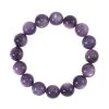 Brazilian Purple Lepidolite 13-14mm Beaded Stretch Bracelet 262.00 Ctw -Jewelry store 7563228