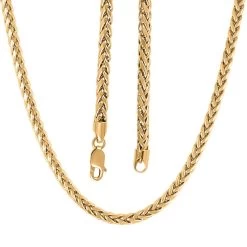 14K Yellow Gold 4mm Palma Necklace 18 Inches 12 Grams -Jewelry store 7564510 3