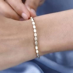 Luxoro 10K Yellow Gold Bracelet, Oval Link Bracelet, Gold Link Bracelet, Gold Bracelet For Her, Gold Jewelry For Her (7.25 In) 3.8 Grams -Jewelry store 7564698 5