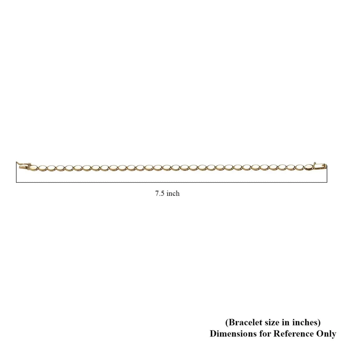 Luxoro 10K Yellow Gold Oval Link Bracelet (7.25 In) 3.8 Grams 9 Luxoro 10K Yellow Gold Oval Link Bracelet (7.25 In) 3.8 Grams - Image 7