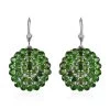 Chrome Diopside Lever Back Earrings In Platinum Over Sterling Silver 11.90 Ctw -Jewelry store 7564732