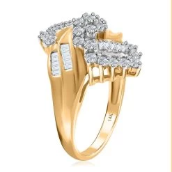 14K Yellow Gold G-H I3 Diamond Ring 6.25 Grams 1.00 Ctw 10 14K Yellow Gold G-H I3 Diamond Ring 6.25 Grams 1.00 Ctw -Jewelry store 7565235 3