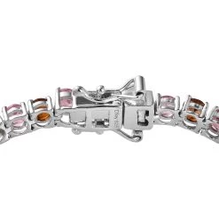 Multi-Tourmaline Tennis Bracelet In Platinum Over Sterling Silver (6.50 In) 6.70 Ctw (Del. In 5-7 Days) 10 Multi-Tourmaline Tennis Bracelet In Platinum Over Sterling Silver (6.50 In) 6.70 Ctw (Del. In 5-7 Days) -Jewelry store 7565952 3