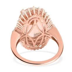 Luxoro 14K Rose Gold Marropino Morganite And Diamond G-H I2 Ring 9 Grams 11.85 Ctw 13 Luxoro 14K Rose Gold Marropino Morganite And Diamond G-H I2 Ring 9 Grams 11.85 Ctw -Jewelry store 7566262 4
