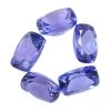 Premium Tanzanite Set Of 5 (Cush 7x5 Mm) 4.00 Ctw -Jewelry store 7566264